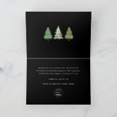 クリスマスツリーの会社のロゴ シーズンカード (内部)