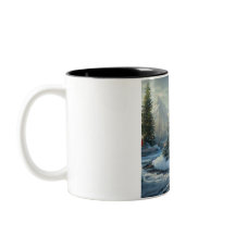 クリスマスツリーの冬のシーン