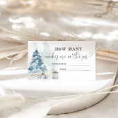 クリスマスツリーの冬はキャンディカードの数を推測 エンクロージャーカード