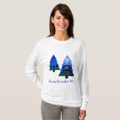 クリスマスツリーの出生来:ああ、彼を崇拝しよう Tシャツ (正面フル)