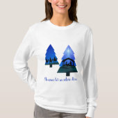 クリスマスツリーの出生来:ああ、彼を崇拝しよう Tシャツ (正面)