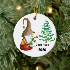 クリスマスツリーの切断 セラミックオーナメント