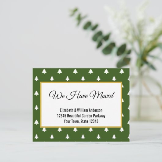 クリスマスツリーの動きのお知らせを移しました ポストカード (スタンド正面)