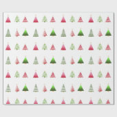 クリスマスツリーの包装紙 ラッピングペーパー (フラット)