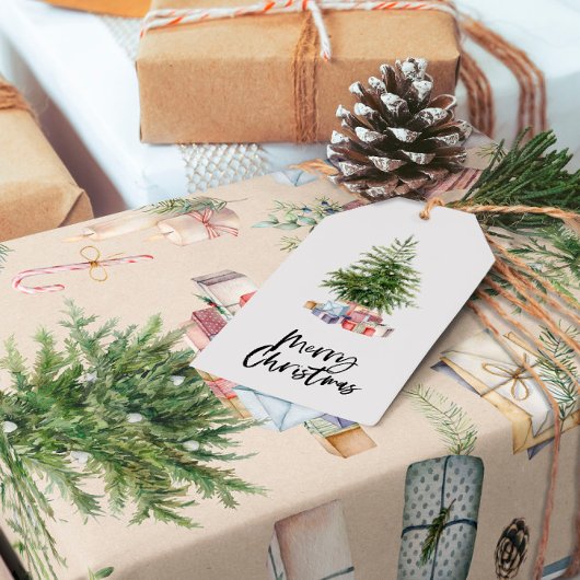 クリスマスツリーの包装紙 ラッピングペーパー