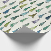 クリスマスツリーの包装紙 ラッピングペーパー (角)