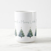 クリスマスツリーの名入れメッセージ入りマグカップ コーヒーマグカップ (中央)