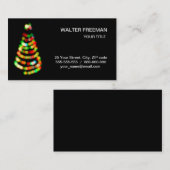 クリスマスツリーの名刺 名刺 (正面/裏面)