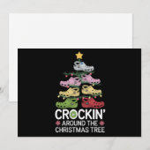 クリスマスツリーの周りでクロッキン シーズンカード (正面/裏面)