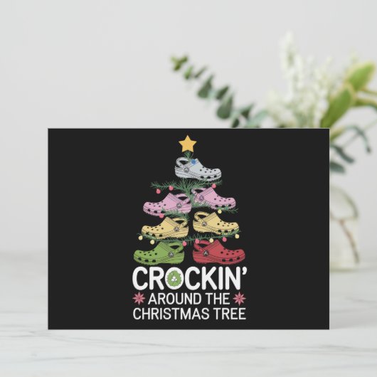クリスマスツリーの周りでクロッキン シーズンカード (スタンド正面)