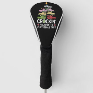 クリスマスツリーの周りでスロークッカー ゴルフヘッドカバー