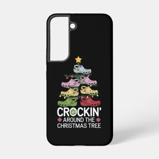 クリスマスツリーの周りでスロークッカー SAMSUNG GALAXYケース (裏面)