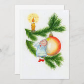 クリスマスツリーの天使 シーズンカード (正面/裏面)