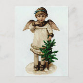 クリスマスツリーの天使 シーズンポストカード (正面)