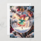 クリスマスツリーの妖精 シーズンポストカード (正面/裏面)