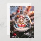 クリスマスツリーの妖精 シーズンポストカード (正面/裏面)