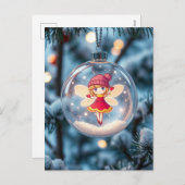 クリスマスツリーの妖精 シーズンポストカード (正面/裏面)