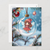 クリスマスツリーの妖精 シーズンポストカード (正面/裏面)