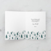 クリスマスツリーの妻メリークリスマスナチュラル シーズンカード (内部)