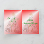 クリスマスツリーの子ネコカード シーズンカード (内部)