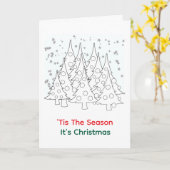 クリスマスツリーの季節です カード (黄色い花)