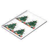 クリスマスツリーの季節のご挨拶 ノートブック (左側)