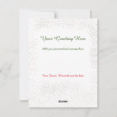 クリスマスツリーの季節の挨拶 シーズンカード (裏面)