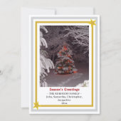 クリスマスツリーの季節の挨拶 INSERT PHOTO シーズンカード (正面)