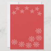 クリスマスツリーの家族の写真 招待状 (裏面)