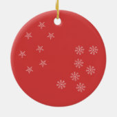 クリスマスツリーの家族写真オーナメント セラミックオーナメント (裏面)