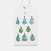 クリスマスツリーの家族名 ギフトタグ (裏面)