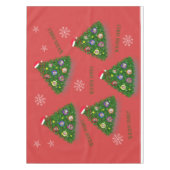 クリスマスツリーの家族 テーブルクロス (正面)