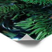 クリスマスツリーの小枝は松を植える ポスター (角)