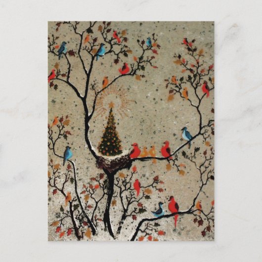 クリスマスツリーの巣の~の郵便はがきの写真の挿入物 シーズンポストカード (正面)