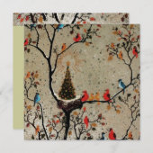 クリスマスツリーの巣 〜 ご招待状 招待状 (正面/裏面)