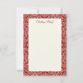 クリスマスツリーの巣 〜 ご招待状 招待状 (裏面)