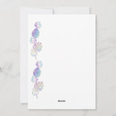 クリスマスツリーの平らなホリデーカード シーズンカード (裏面)