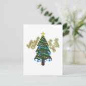 クリスマスツリーの平らなホリデーカード シーズンカード (スタンド正面)