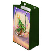 クリスマスツリーの幸運のギフトバッグ スモールペーパーバッグ (正面アングル)