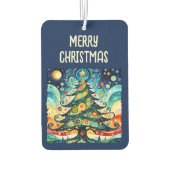 クリスマスツリーの抽象芸術アート3 – ファンおもしろい カーエアーフレッシュナー (裏面)