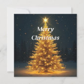 クリスマスツリーの招待状 招待状 (正面)