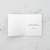 クリスマスツリーの挨拶状 シーズンカード (内部)