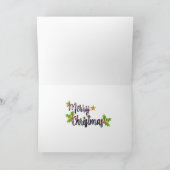 クリスマスツリーの挨 シーズンカード (内部)