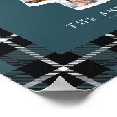 クリスマスツリーの数々のな写真の休日 ポスター (角)