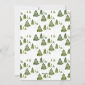 クリスマスツリーの新しいホームムービングアナウンス シーズンカード (裏面)