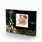 クリスマスツリーの星の夜空のフォトブロック フォトブロック (右)