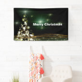 クリスマスツリーの星夜空3' x 5'バナー 横断幕 (インサイチュ)