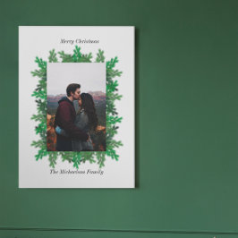 クリスマスツリーの枝の写真 キャンバスプリント