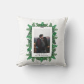 クリスマスツリーの枝の写真 クッション (正面)