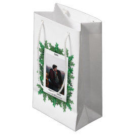 クリスマスツリーの枝の写真 スモールペーパーバッグ